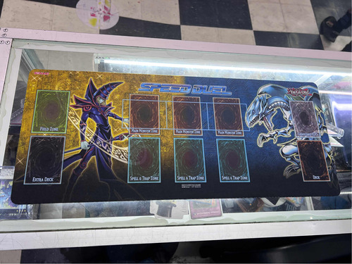 Playmat Mago Oscuro + Ojos Azules Yugioh Original Tapete