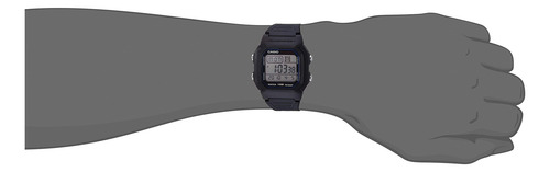 Relógio Esportivo Clássico Casio Men/s W800h-1av Com Faixa P