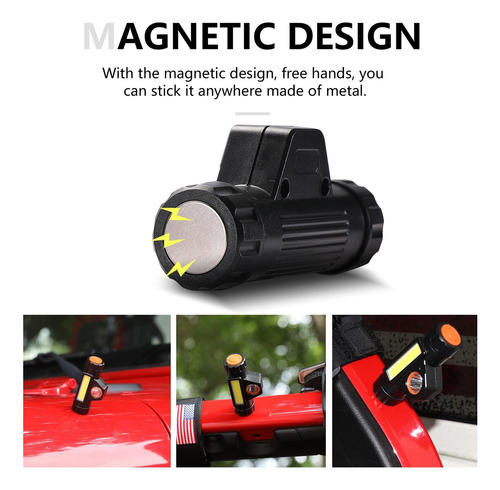 Rerpro Roll Bar Mandles Con Luz De Domo Para Jeep Wrangler 2