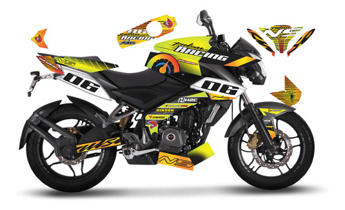 Calcomanías Para Moto Pulsar Ns 200 Ns Modelos Nuevos Ns Jgl