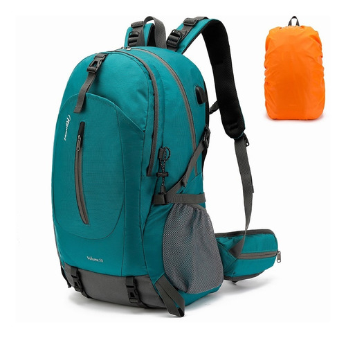 Nanwei Mochila Impermeable 50l Para Senderismo Montañismo Color Turquesa