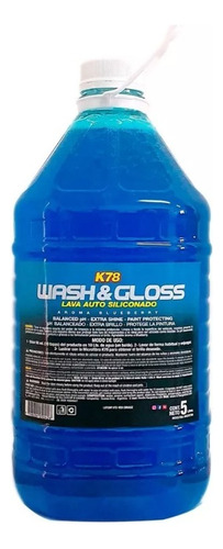 Shampoo Lava Auto Siliconado K78 Maximo Brillo 5 Lts Autos