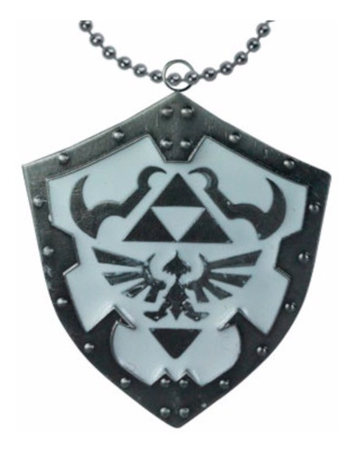 Zelda Dije Collar Escudo Grande Hylian