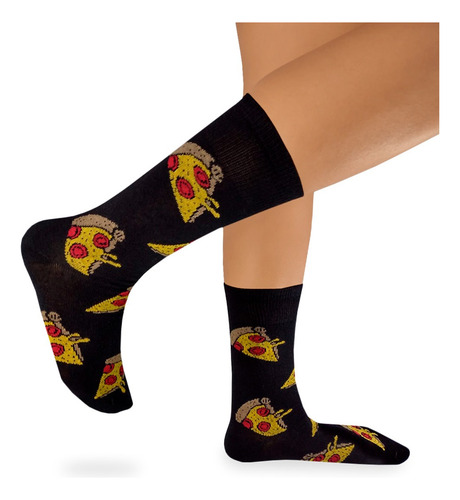 Calcetines Colores Moda Diseño De Pizzas