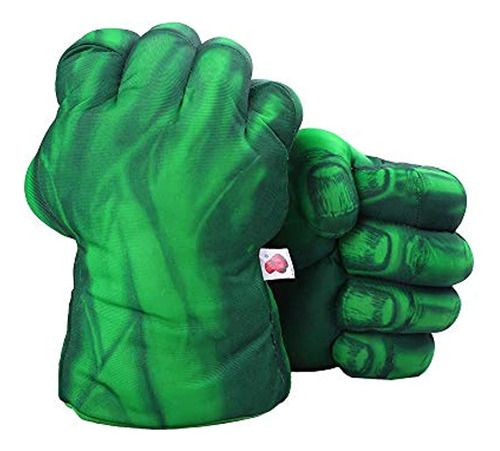 Disfraces 1 Par De Guantes Verdes Diseño De Manos De Peluche