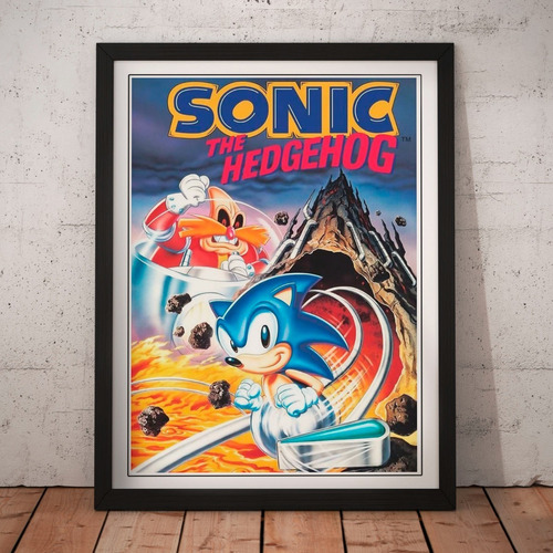 Cuadro Gamer - Sonic Hedgehog - Poster Vintage