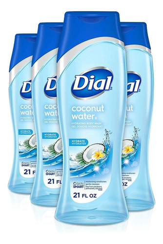 Dial Body Wash, Agua De Coco, 21 Onzas (paquete De