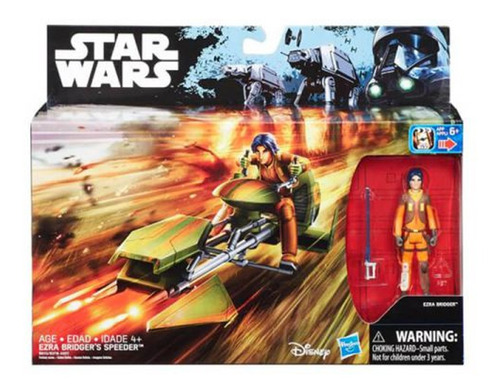Star Wars Vehiculo Nave Ezra Bridgers Con Muñeco Ori. Hasbro