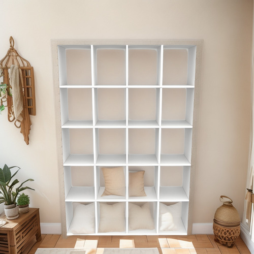 Armário Colmeia M10 100%mdf Organizador, Estante, Prateleira Cor Branco