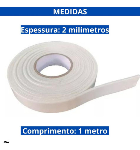 Fita Dupla Face Com 5 Unidades Cola Fixar Objetos Em Parede