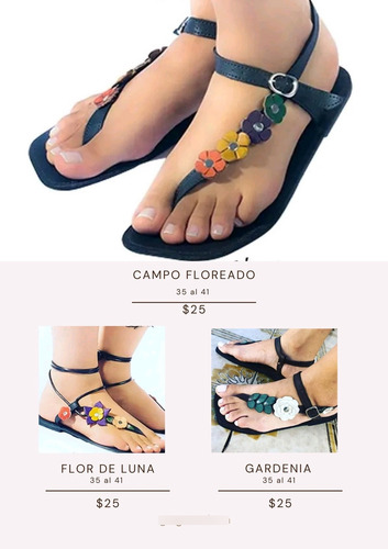 Sandalias Para Dama En Cuero Natural Aguasalá