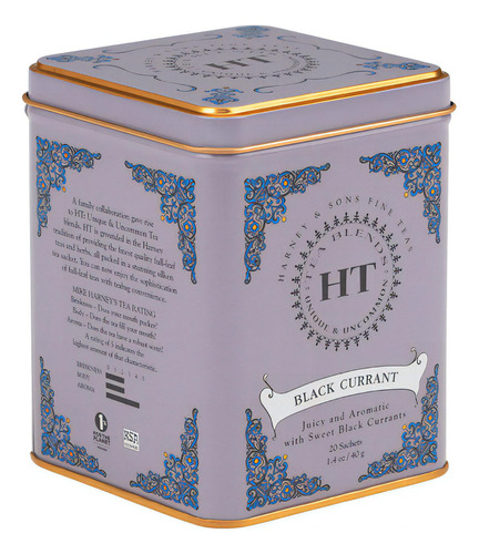 Harney & Sons, Té De Grosella Negra, 20 Bolsas De Té, 1,4 Oz (40 G)