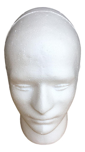 Cabeza De Maniquí Masculino Redonda De 11 Pulgadas De Alto,