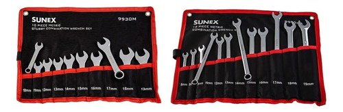 Sunex 9930m - Juego De Llaves Combinadas Métricas Rechonchas