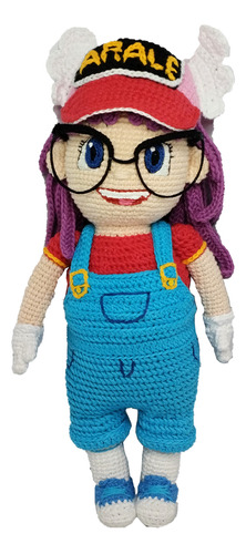 Muñeca Tejida A Crochet De 30cm De Altura, 100% Artesanal