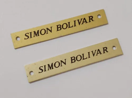 Plaquita De Simon Bolivar