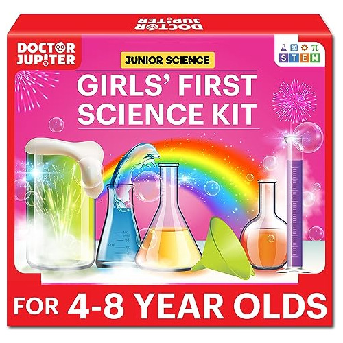 Primer Kit De Ciencias Niñas De 4 6, 8 Años| Regalo D...