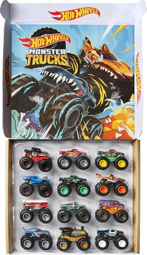 Hot Wheels Monster Trucks Ultimate Chaos Paquete De 12 