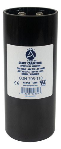 Appli Parts Condensador Capacitor Arranque 705-845 Mfd