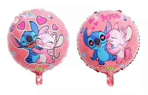 5 Globos Metalizados Stitch Personajes 45cm Deco Cumpleaños