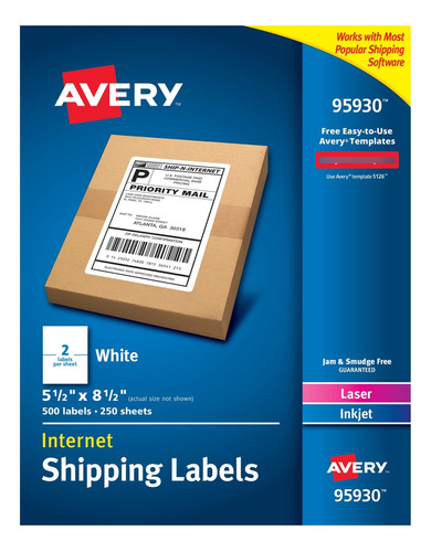 Avery Etiqueta Envio Impresora Laser Inyeccion Tinta 500