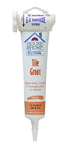 Red Devil 0438 Tile Grout Ez Squeeze White 5ounce