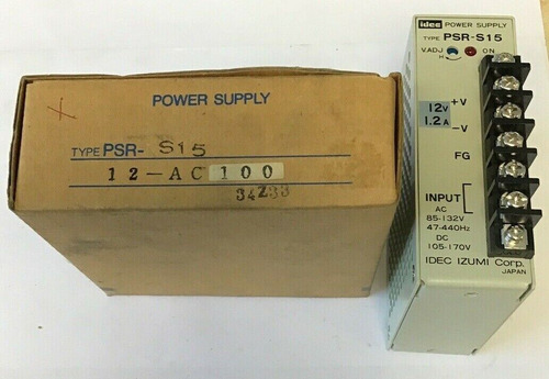 Idec Psr-s15 Pwer Supply 85-132vac 47-440hz 105-170vdc   Jjm