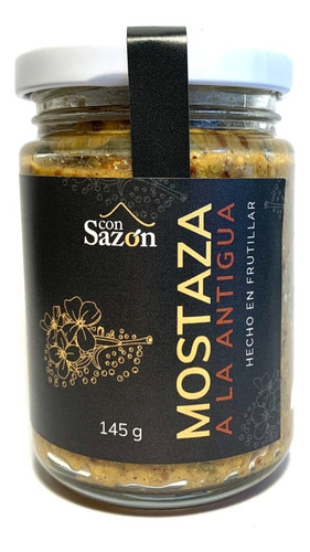 Mostaza A La Antigua 145g Con Sazón 100% Natural Premium