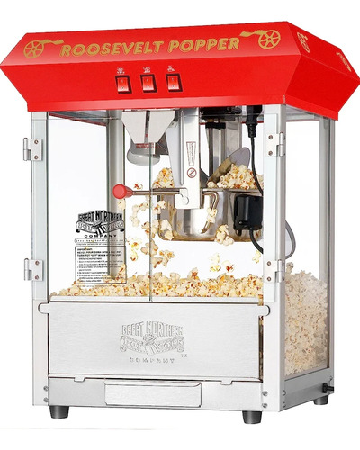 Máquina De Palomitas Funtime Palomera Acero Inoxidable 8 Onz