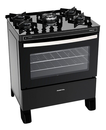 Cocina Agile Punktal Supergas 5 Hornallas Mesada Vidrio Dimm