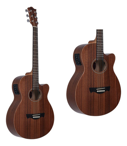 Violão eletroacústica Tagima Dallas Mahogany para destros natural mate