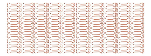 Clips De Oficina, 100 Unidades, Con Forma De Papel Galvaniza