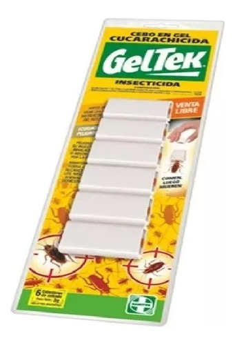 Geltek Cucarachas Blister X 6 Estaciones De Cebado