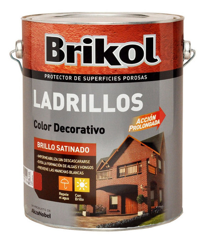 Brikol Ladrillos Protector Impermeabilizante 4l Color Natural