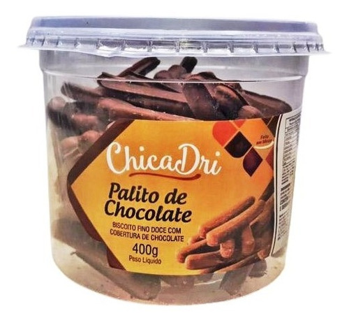 Palitinho Com Cobertura De Chocolate Chicadri 400g