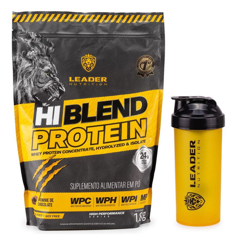 Hi-blend Protein Leader Nutrition 1,8 Kg+brinde Coqueteleira