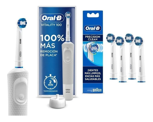 Cepillo Eléctrico Vitality Oral B+4 Repuesto Precision Clean