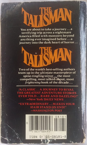 El Talisman Novela En Original Del Maestro Stephen King