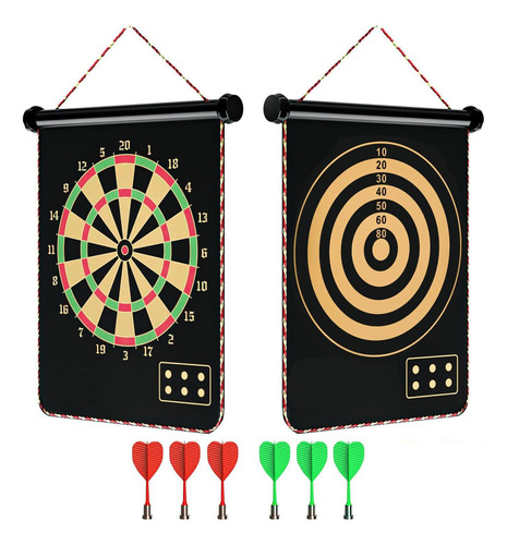 Juego Dardo Tablero Colgante Y Plegable Accesorios Magnético