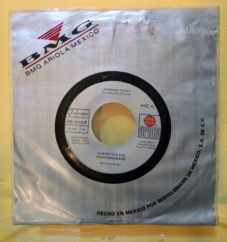 Tom Petty Learning To Fly Vinilo Ep 45 Rpm Promo Casi Nuevo (Usado)