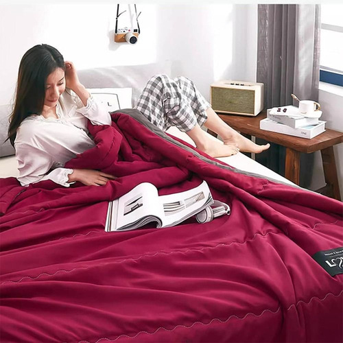 Colcha Enfriadora De Doble Cara Cooling Blanket, Color Liso,