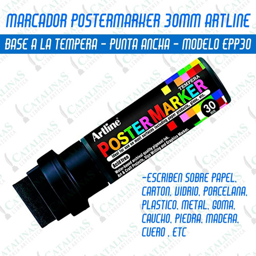 Marcador A La Tempera Poster Marker Artline 30mm Microcentro