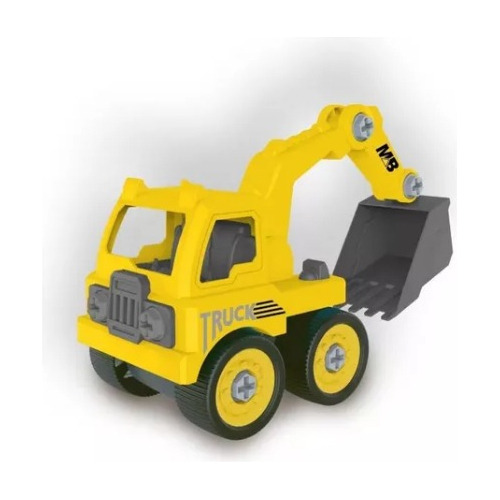 Brinquedo De Montar Polibrinq Construtores Escavadeira 25pçs