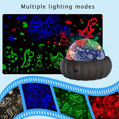 Luz Nocturna Led 3 En 1 Con Forma De Dinosaurio Y Unicornio