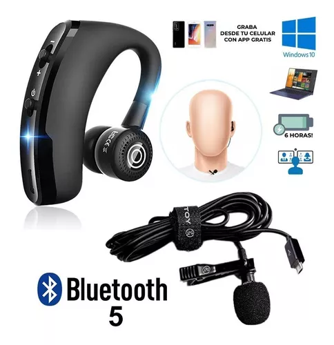Microfono Inalambrico Pro Con Auricular Bluetooth 5 Profesor