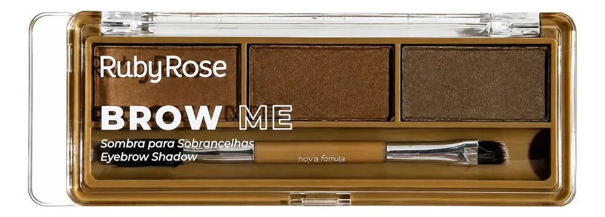 Sombra Para Sobrancelhas Brow Me Cream Powder Ruby Rose Bm02