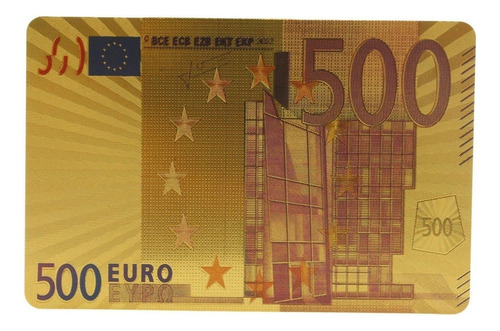 Baraja Dorada Poker Gold And Silver 500 Euros Cartas Luxury