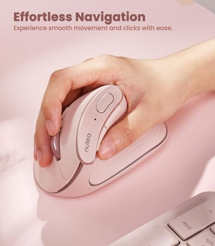 Nulea M510 Ratón Vertical Inalámbrico, Ratón Ergonómico Para