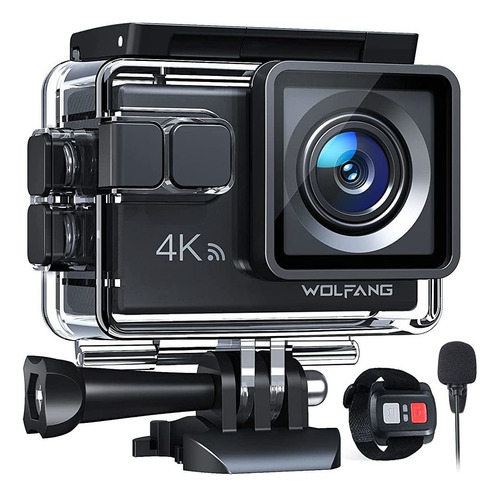 Wolfang Ga100 Cámara De Acción 4k 20mp Impermeable 40m Cámar