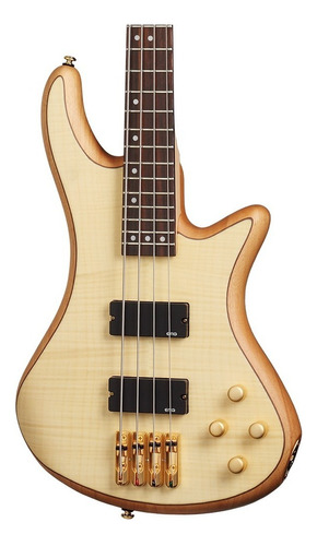 Schecter Stiletto Custom-4 Bajo Electrico Natural Satinado Cantidad De Cuerdas 4 Color Marrón Orientación De La Mano Diestro